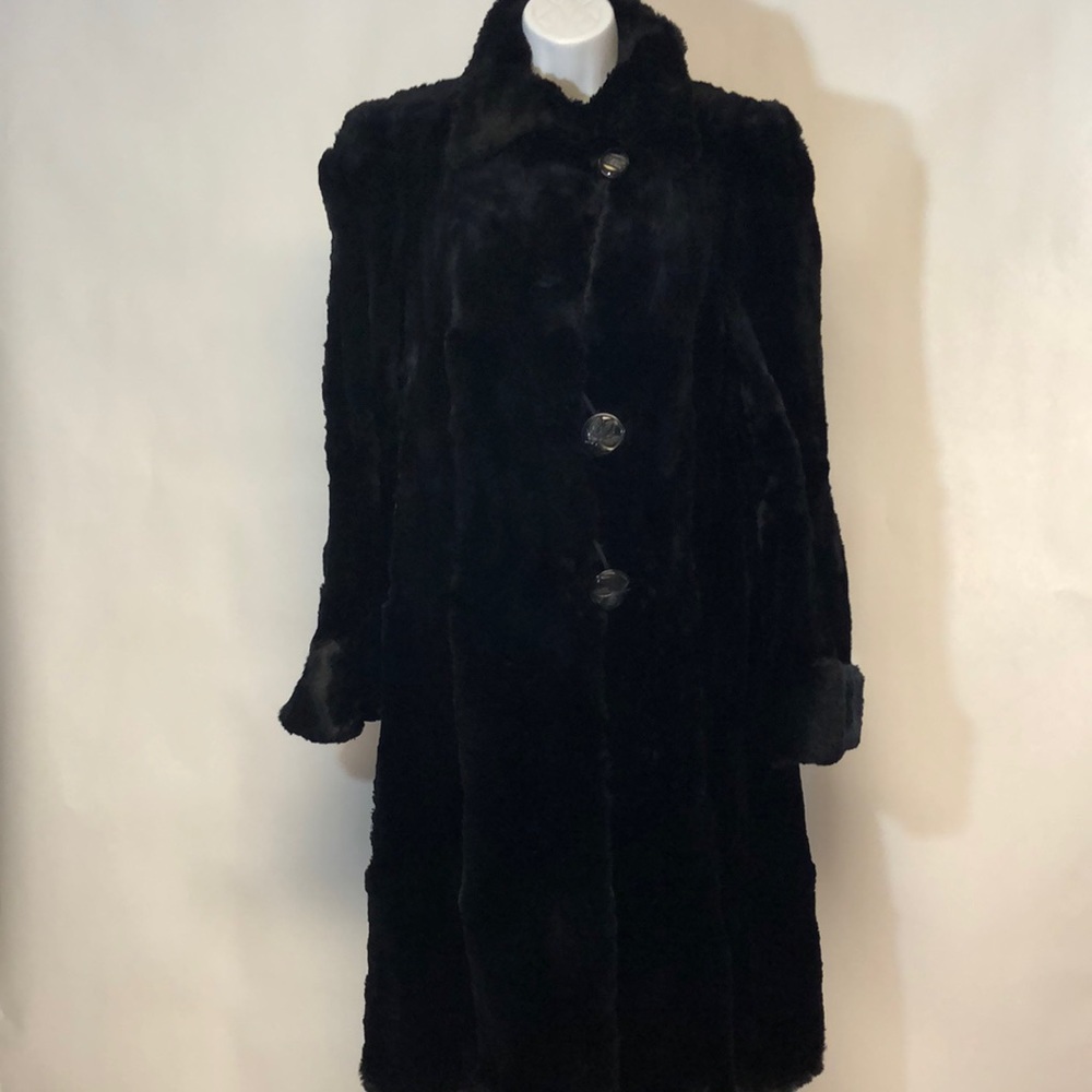 Women’s Village Furrier Vintage Black Fur Coat